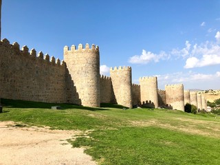 Fototapeta na wymiar The Walls of Avila, Spain