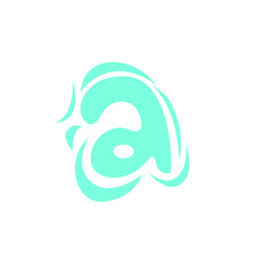 Abstract, modern letter decorative font with gradient and solid. Decorative monogram alphabet