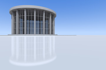transparent round house - illustration