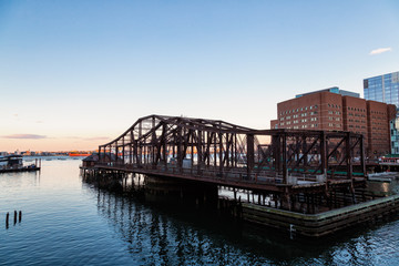 Enjoying the view from Boston Harbor