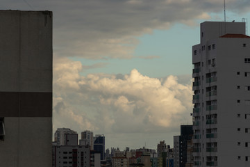 clouds in the city