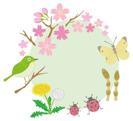 春のフレーム２