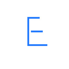 Abstract, modern letter decorative font with gradient and solid. Decorative monogram alphabet