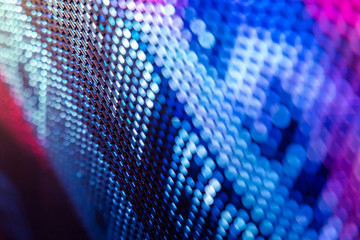 CloseUp LED blurred screen. LED soft focus background. abstract background ideal for design.