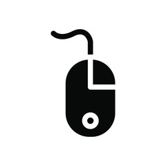 Mouse icon , business office , click cursor template logo emblem isolated vector illustration , outline solid background white