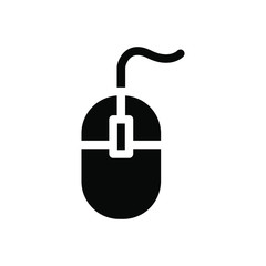 Mouse icon , business office , click cursor template logo emblem isolated vector illustration , outline solid background white