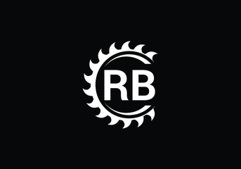 Fototapeta premium R B, RB Initial Letter Logo design vector template, Graphic Alphabet Symbol for Corporate Business Identity