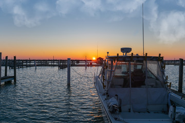 Sunrise over the harbor