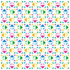 Beautiful of Colorful Triangles, Reapeated, Abstract, Illustrator Geometric Pattern Wallpaper. Image for Printing on Paper, Wallpaper or Background, Covers, Fabrics