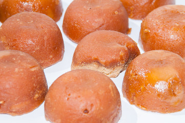 Organic panela from Colombia isolated on white