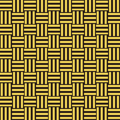 三崩し・網代文様　黒×黄色　2