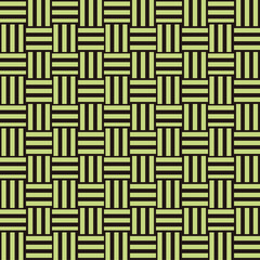 三崩し・網代文様　黒×黄緑