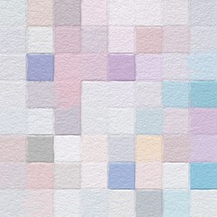 Fototapeta premium Abstract mosaic of pastel colored squares. geometric colorful pattern. Picture for creative wallpaper or design art work.