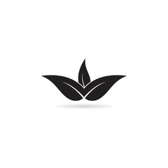 leaf icon logo vector