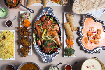  Assortment indian meal.