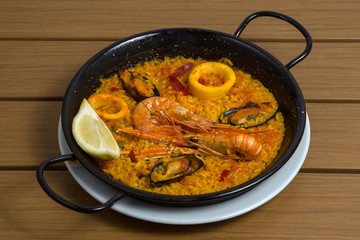 Seafood Paella.