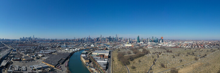 Fototapeta premium New York City Skyline from Queens