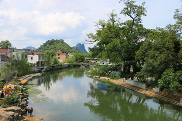 Obraz premium Summer village scenery
