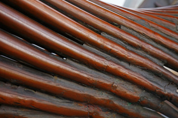 Modern construction steel, surreal design in the future