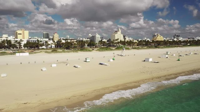 Tourists prohibited from going to Miami Beach Coronavirus series March 2020