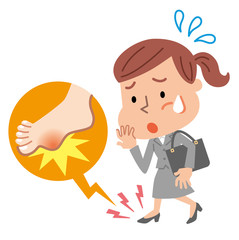 外反母趾　女性