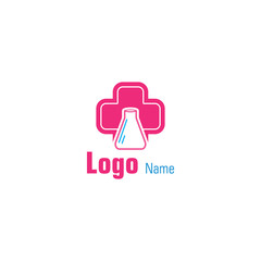 Laboratory health abstract logo