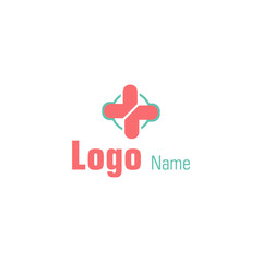 Logo abstract form of medicine health