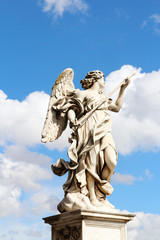 Angel Carrying the Lance by Domenico Guidi at Castel Sant'Angelo, Rome, Italy