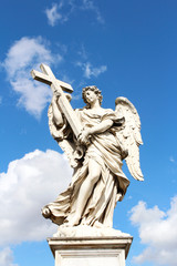 Angel Carrying the Cross by Ercole Ferata at Castel Sant'Angelo, Rome, Italy
