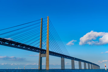 Øresund Bridge between Denmark and Sweden