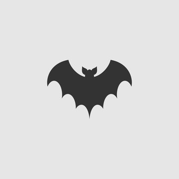 Vector Simple Isolated Bat Icon