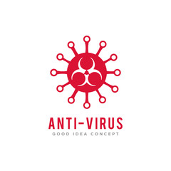 Virus Logo Icon Design Vector