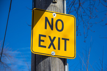 No Exit sign