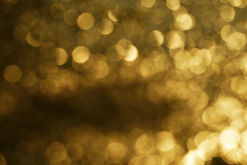 Gold abstract bokeh background