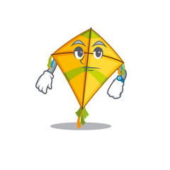 Kite on waiting gesture mascot design style