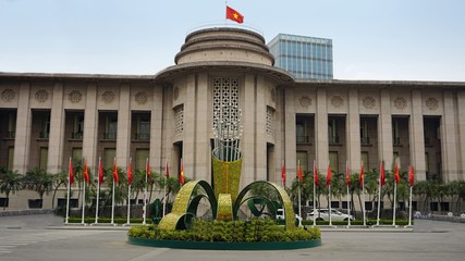 Naklejka premium monumental architecture in hanoi