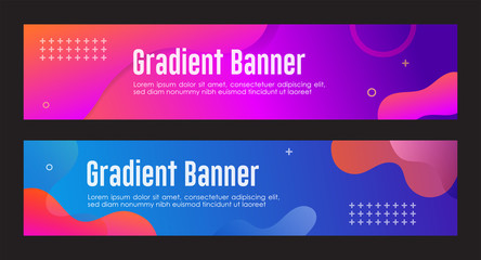 Gradient Banner Backgrounds, Gradient Abstract Backgrounds, Modern Abstract Background