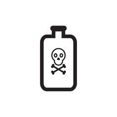 poison icon, chemical icon