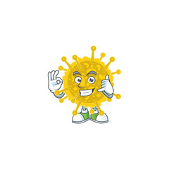 Call me funny gesture coronavirus pandemic mascot cartoon design