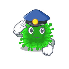 A picture of minunacovirus performed as a Police officer