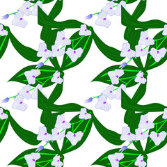 seamless pattern with flowers