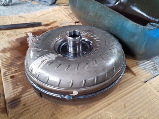  Close-up of torque converter, car transmission