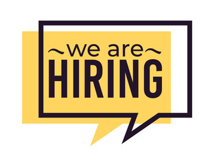 Wanted for job, hiring and recruitment isolated web icon