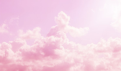 pink sky and clouds background