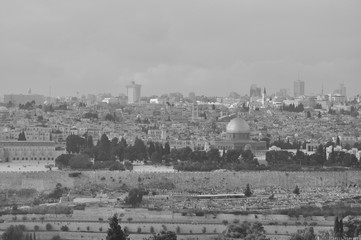  Dome of the Rock. Omar's Mosque. Muslim temple in the ancient city of Jerusalem in Israel. Place of prayer of the followers of Muhammad.