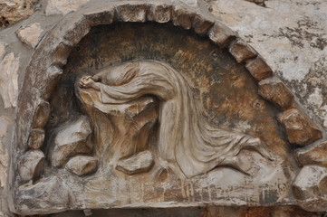 Olive Garden. Gethsemane, a place of Jesus' prayer and vigil. Holy Garden on the Olive Hill, a...