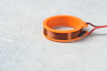 magnetic coil with copper wire
