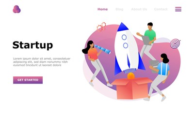 Business Start Up Vector Illustration Concept, Suitable for web landing page, ui,  mobile app, editorial design, flyer, banner, and other related occasion
