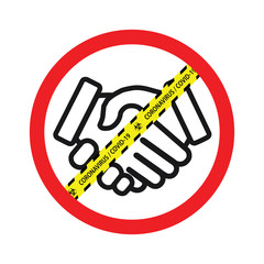 No handshake vector icon.