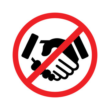 No Handshake Vector Icon